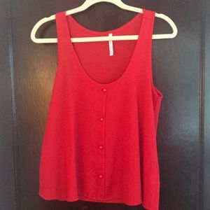 Michelle Red Tank Top